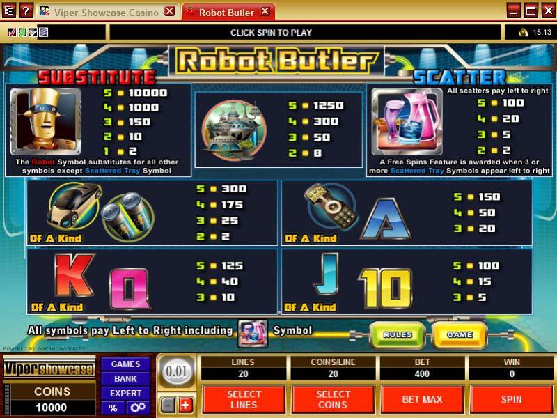 Microgaming 5 reel slot machine image
