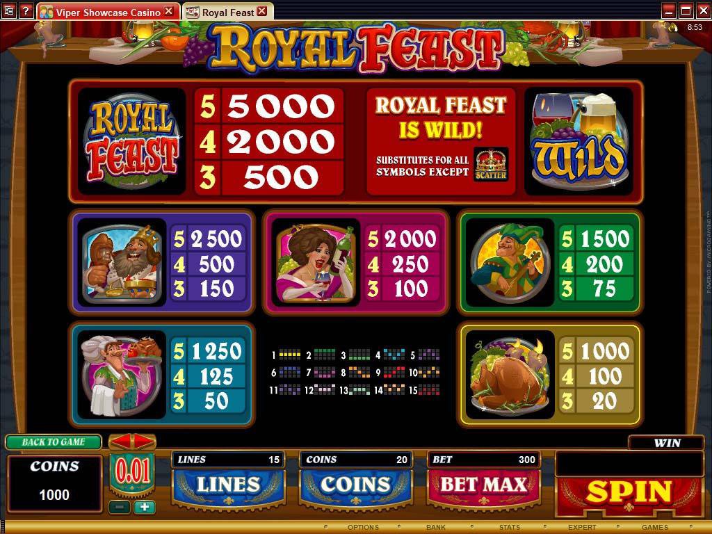 Microgaming 5 reel slot machine image