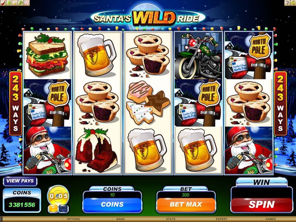Santas Wild Ride online slot machine image