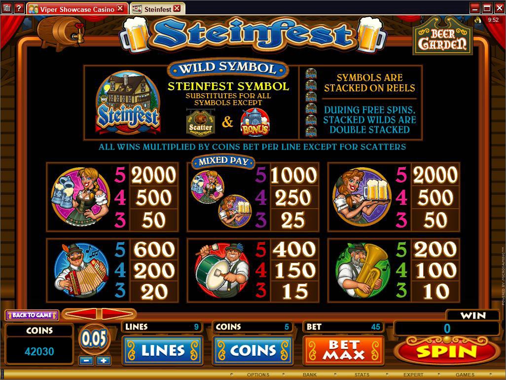 Microgaming 5 reel slot machine image