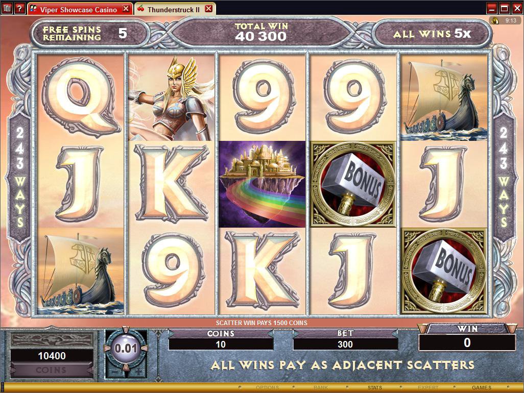 Microgaming 5 reel slot machine image
