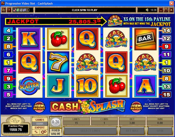 Microgaming 5 reel slot machine image