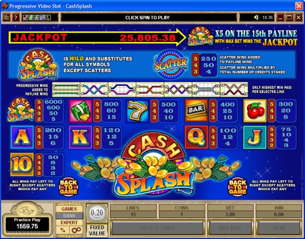 Microgaming 5 reel slot machine image