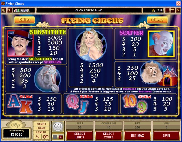 Microgaming 5 reel slot machine image