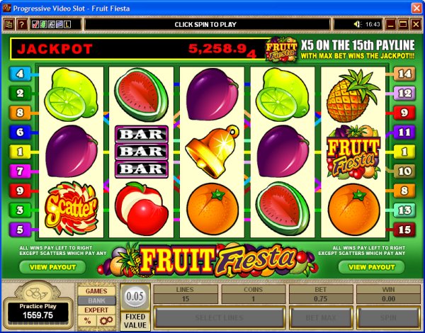 Microgaming 5 reel slot machine image