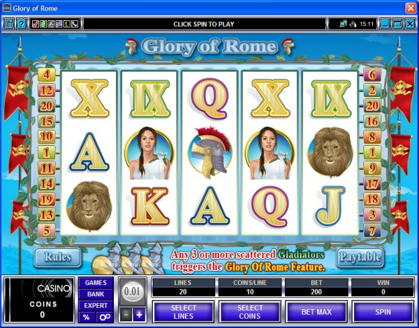Microgaming 5 reel slot machine image