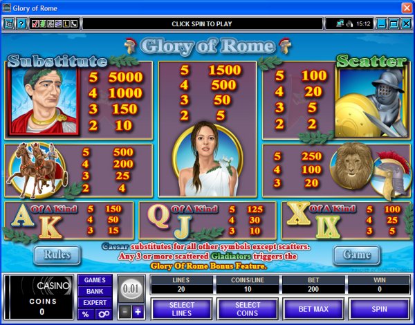 Microgaming 5 reel slot machine image