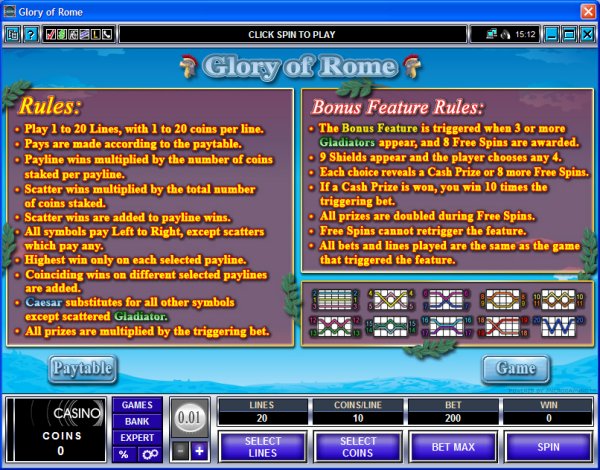 Microgaming 5 reel slot machine image