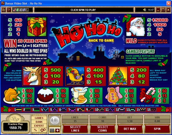 Microgaming 5 reel slot machine image