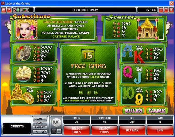 Microgaming 5 reel slot machine image