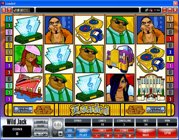 Microgaming 5 reel slot machine image