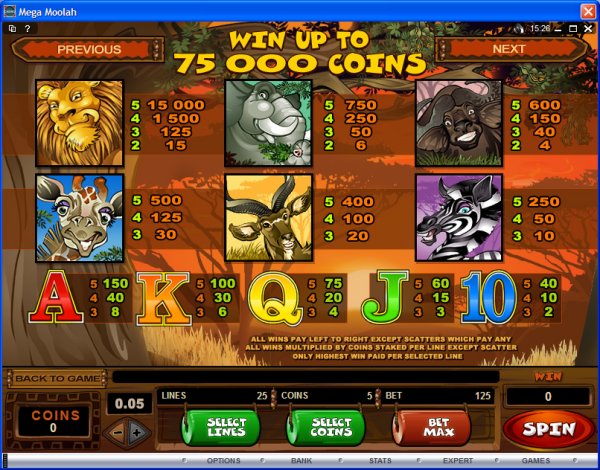 Microgaming 5 reel slot machine image