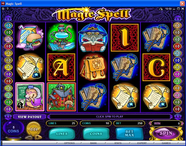 Microgaming 5 reel slot machine image