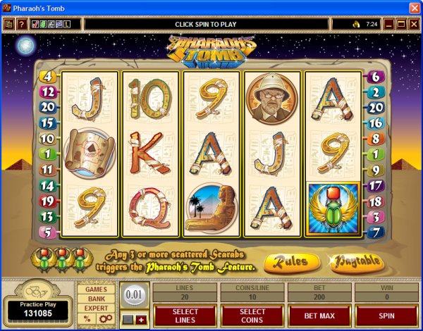 Microgaming 5 reel slot machine image