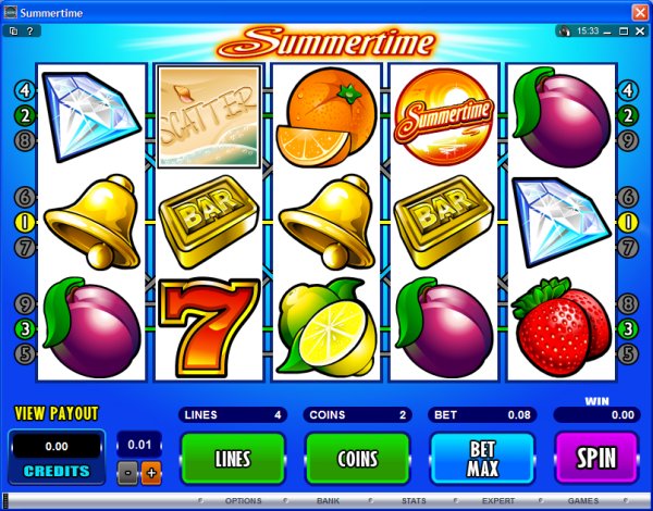 Microgaming 5 reel slot machine image