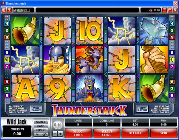 Microgaming 5 reel slot machine image