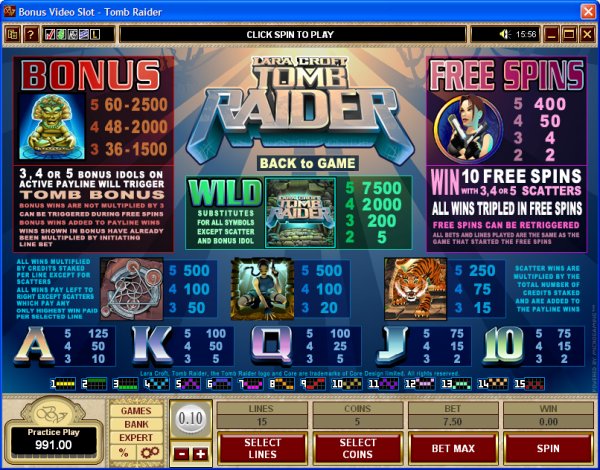 Microgaming 5 reel slot machine image