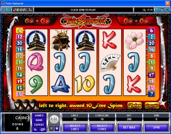 Microgaming 5 reel slot machine image