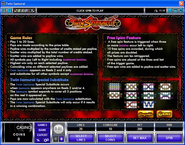 Microgaming 5 reel slot machine image