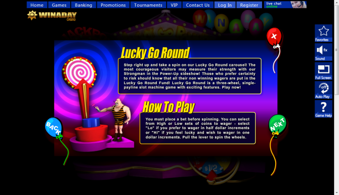 Win A Day Casino slot machine image