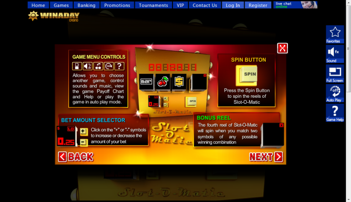 Win A Day Casino slot machine image