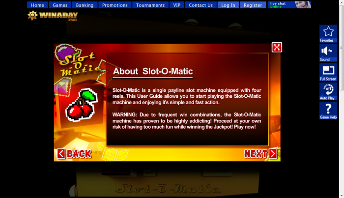 Win A Day Casino slot machine image