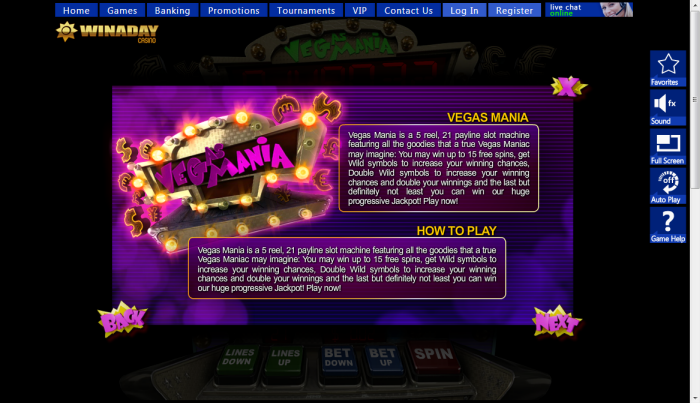 Win A Day Casino slot machine image