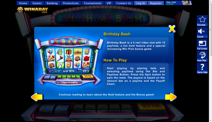 Win A Day Casino slot machine image